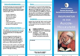 Patienten-Flyer, DAA - Akupunktur in der Augenheilkunde - 50 Stk.