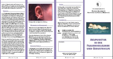 Patienten-Flyer, DAA - Akupunktur in der Frauenheilkunde und Geburtshilfe - 50 Stk.