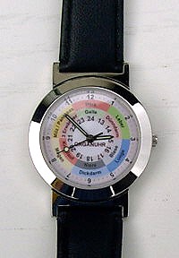 Maximalzeitenuhr - Armbanduhr, Damenuhr - Chrom