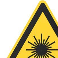 Laser radiation warning sign, 